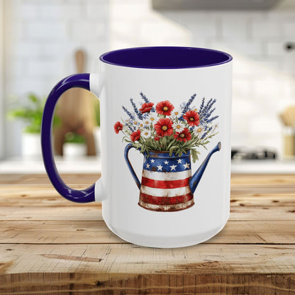 Americana Floral Watering Can Mug (11/15oz)