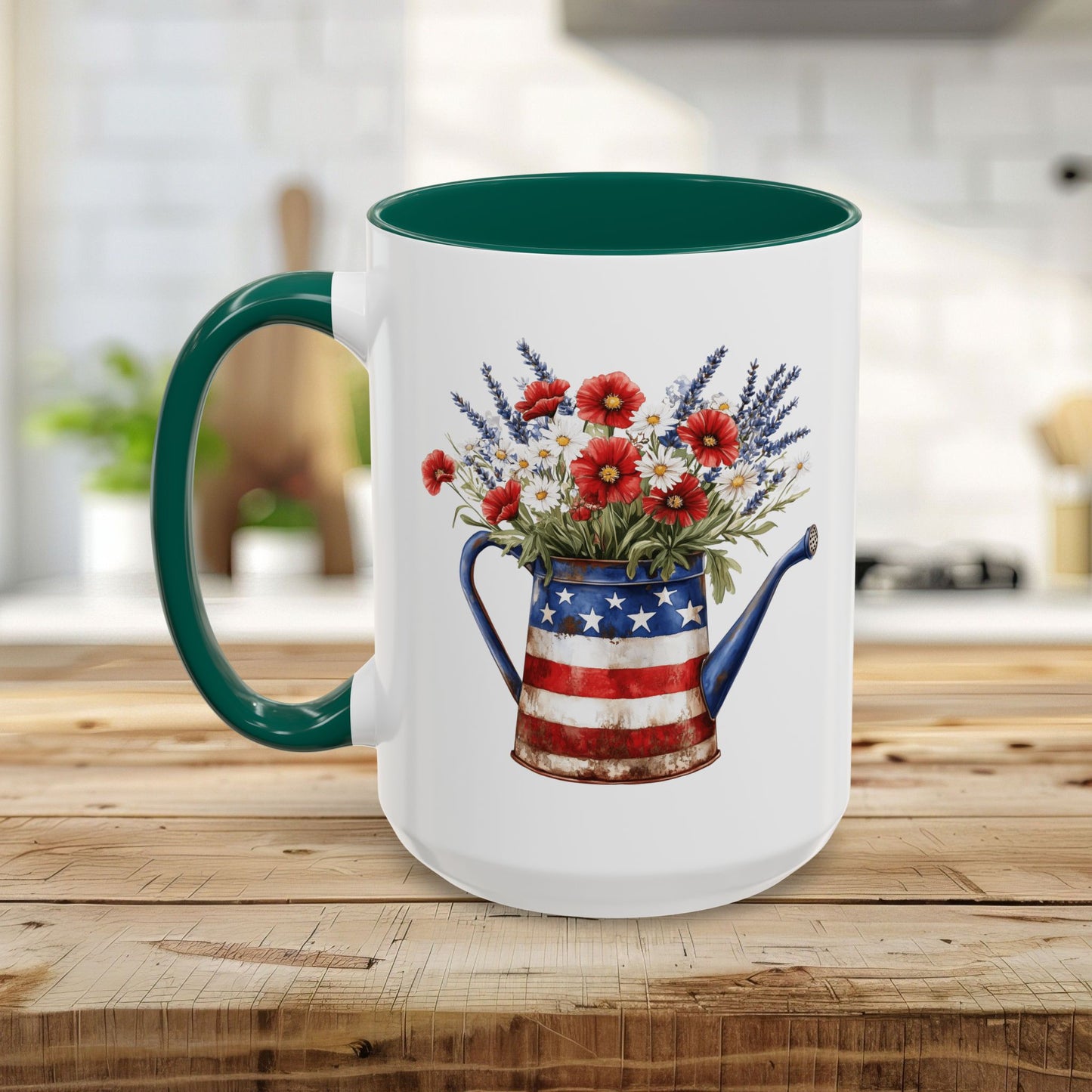 Americana Floral Watering Can Mug (11/15oz)