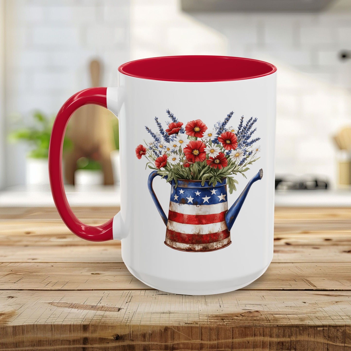 Americana Floral Watering Can Mug (11/15oz)