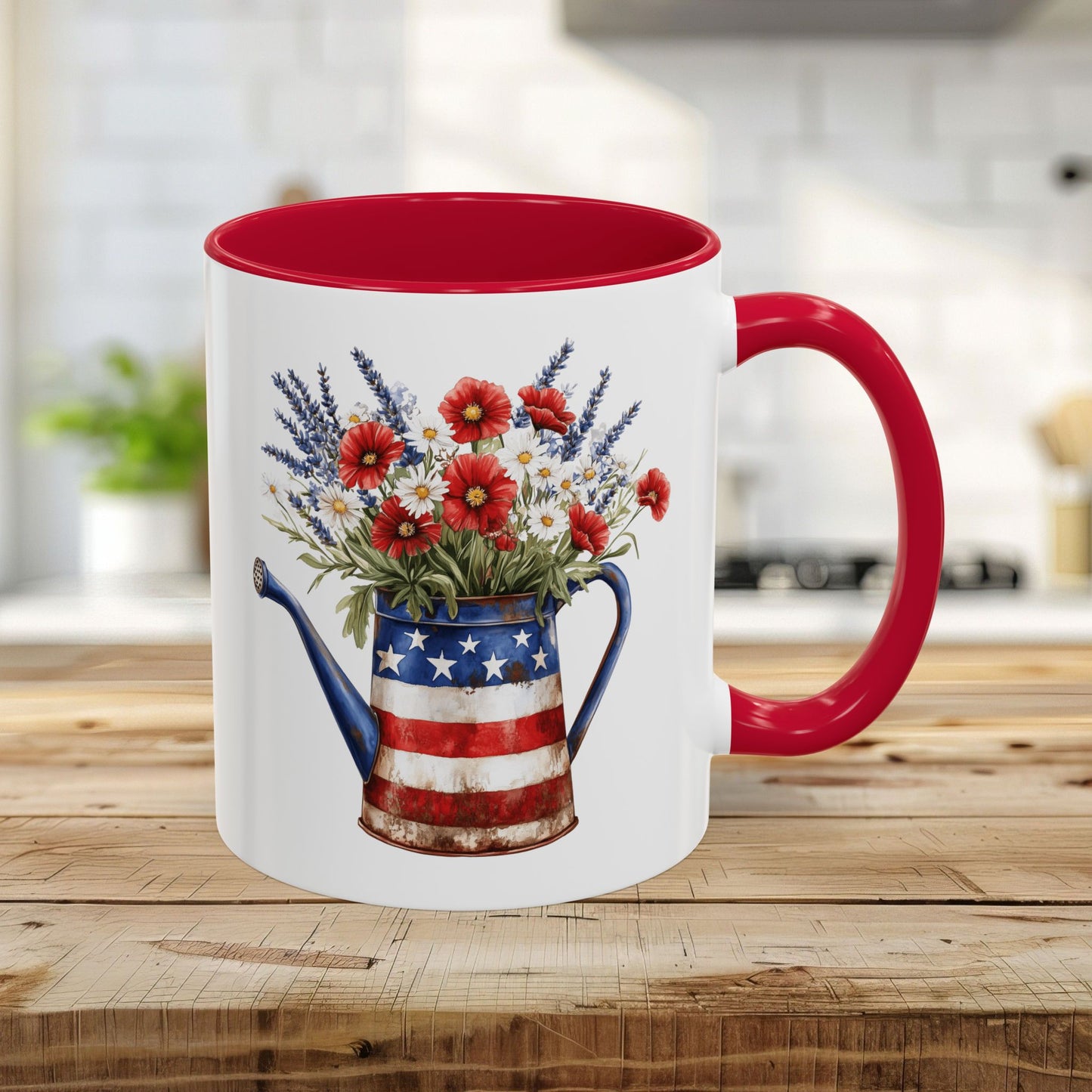Americana Floral Watering Can Mug (11/15oz)