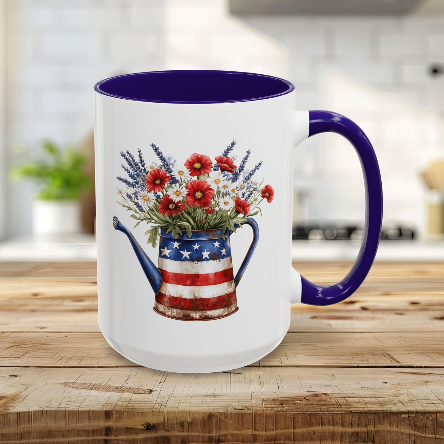 Americana Floral Watering Can Mug (11/15oz)