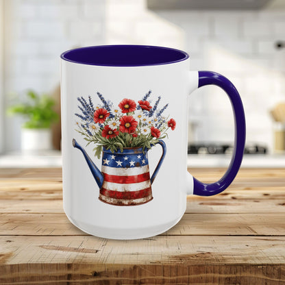 Americana Floral Watering Can Mug (11/15oz)