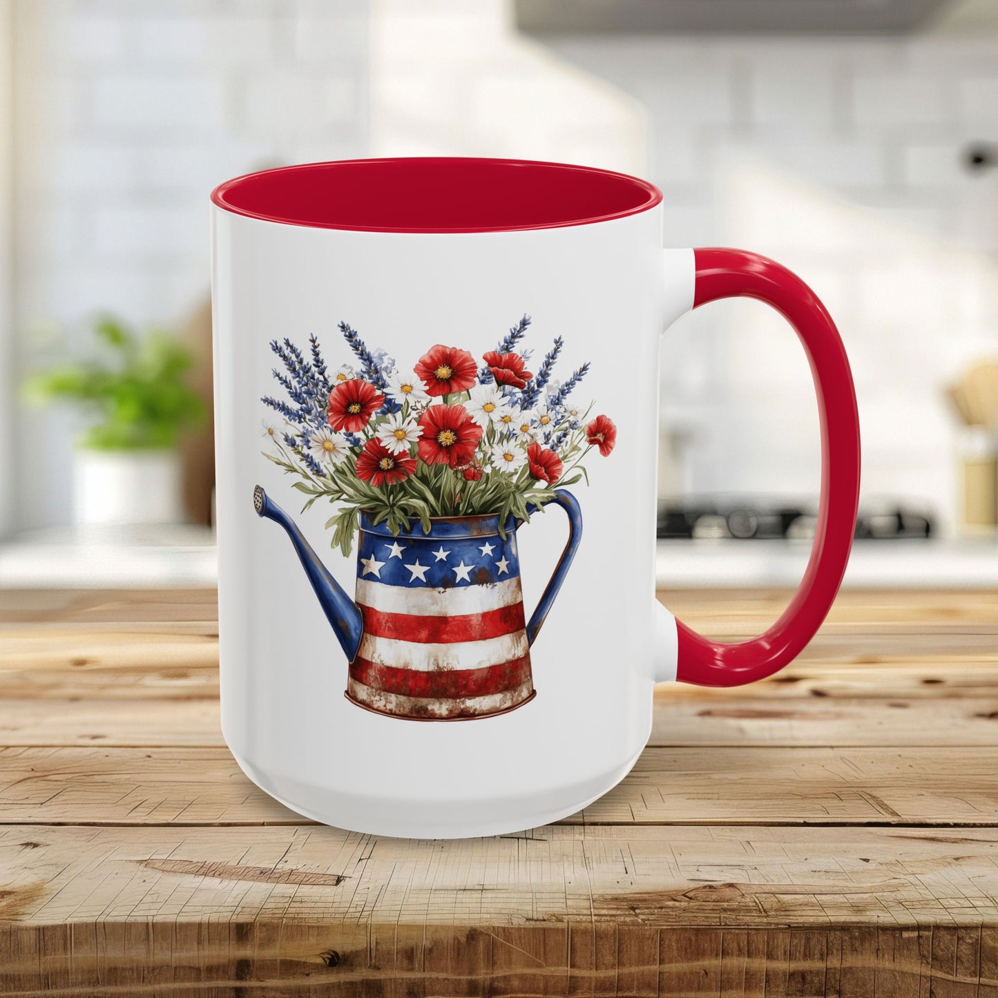 Americana Floral Watering Can Mug (11/15oz)