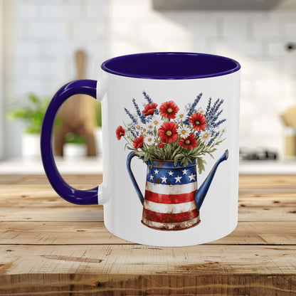 Americana Floral Watering Can Mug (11/15oz)