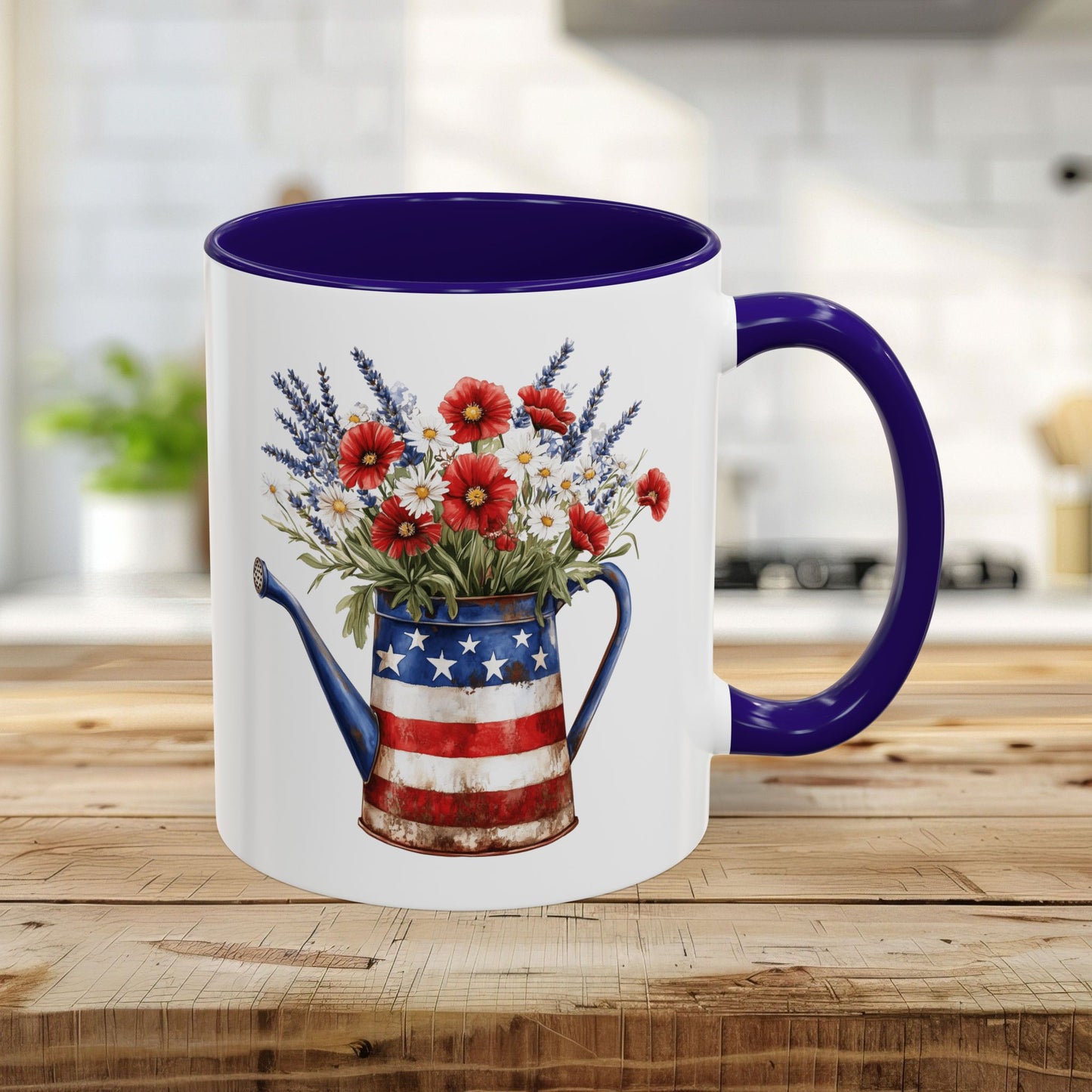 Americana Floral Watering Can Mug (11/15oz)