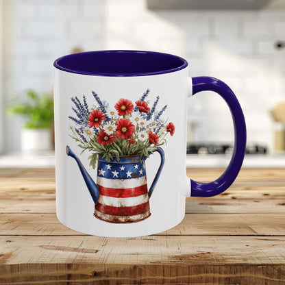 Americana Floral Watering Can Mug (11/15oz)