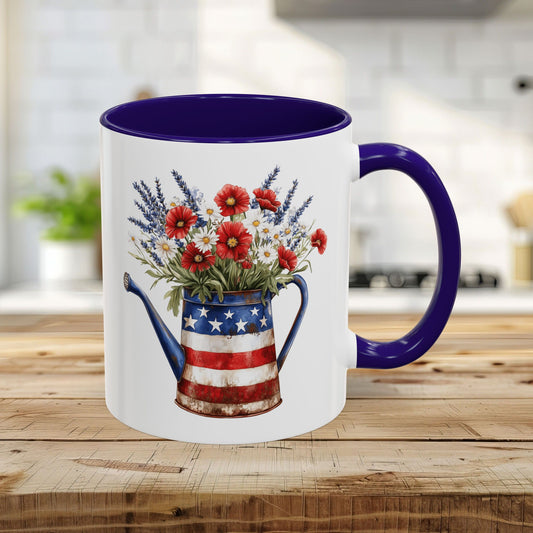 Americana Floral Watering Can Mug (11/15oz)