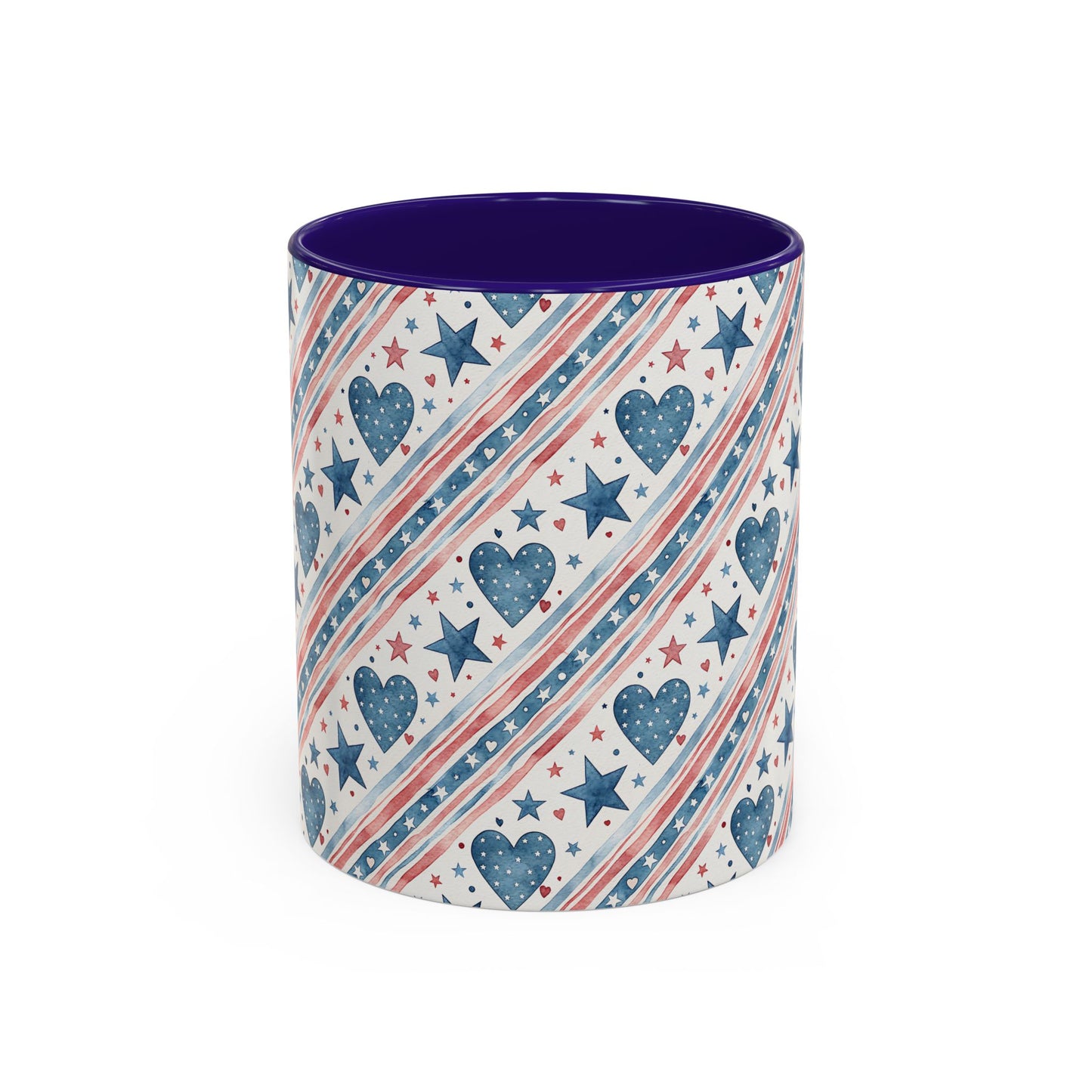 Patriotic Stars & Heart Mug (11/15oz)