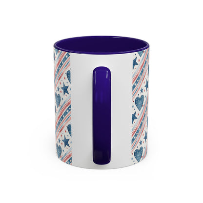 Patriotic Stars & Heart Mug (11/15oz)