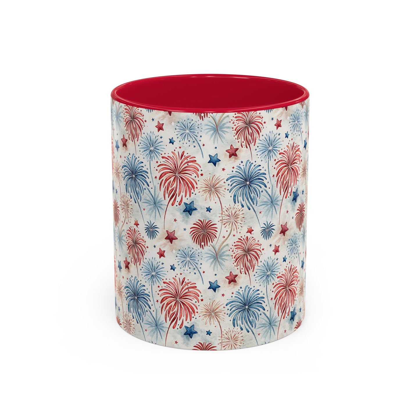 Patriotic Red & Blue Fireworks Mug (11/15oz)