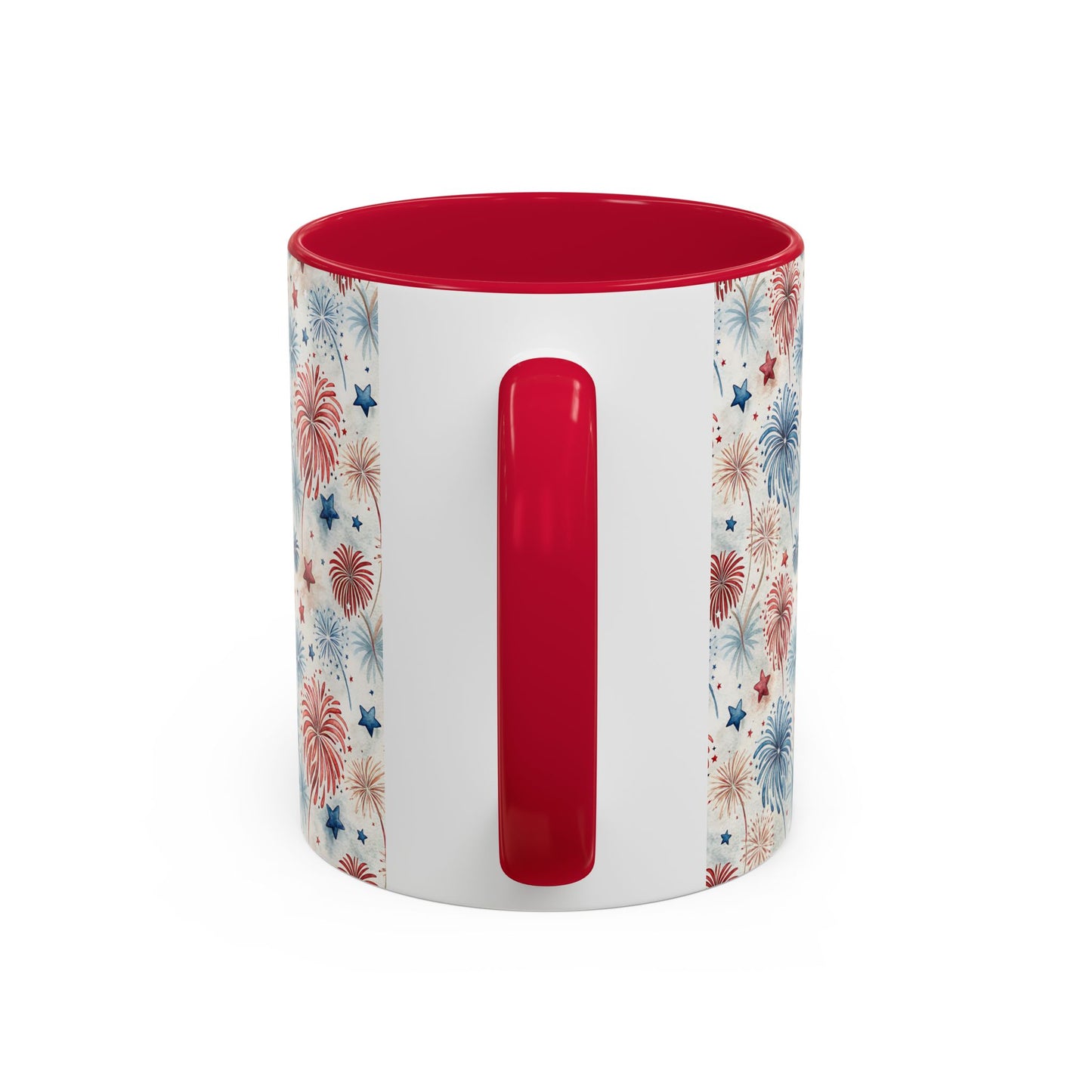 Patriotic Red & Blue Fireworks Mug (11/15oz)