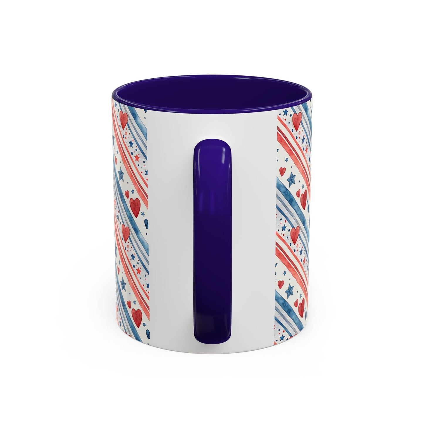 Patriotic Red Heart & Stars Mug (11/15oz)