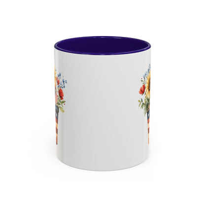 Patriotic Sunflower Bouquet Mug (11/15oz)