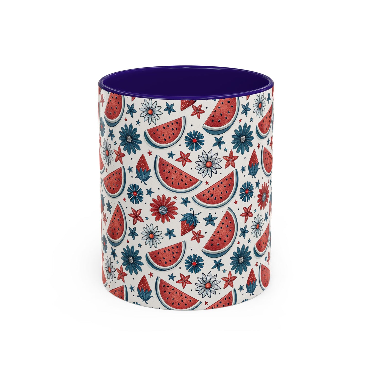 Patriotic Watermelon Floral Mug (11/15oz)