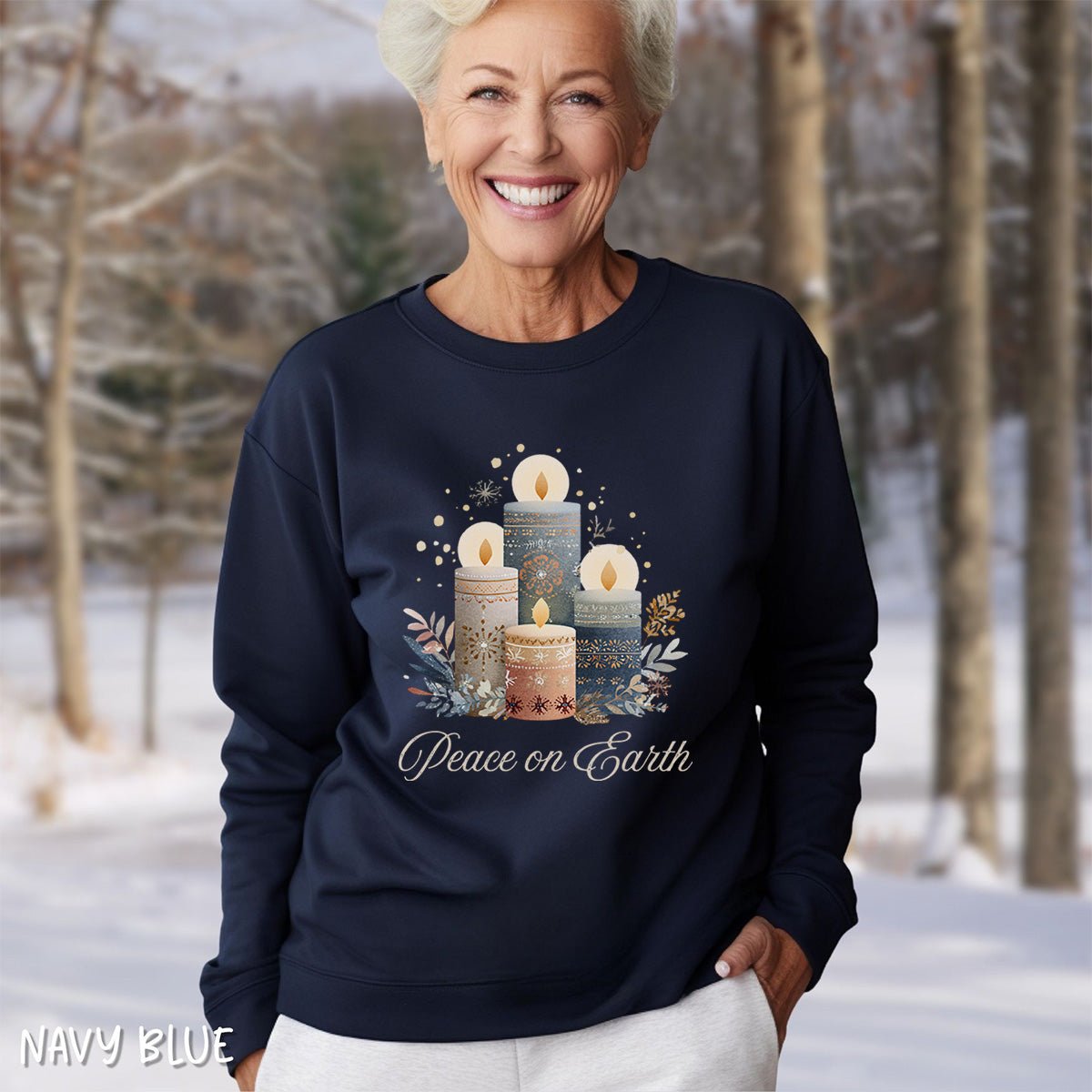 Peace on Earth Advent Candle Sweatshirt