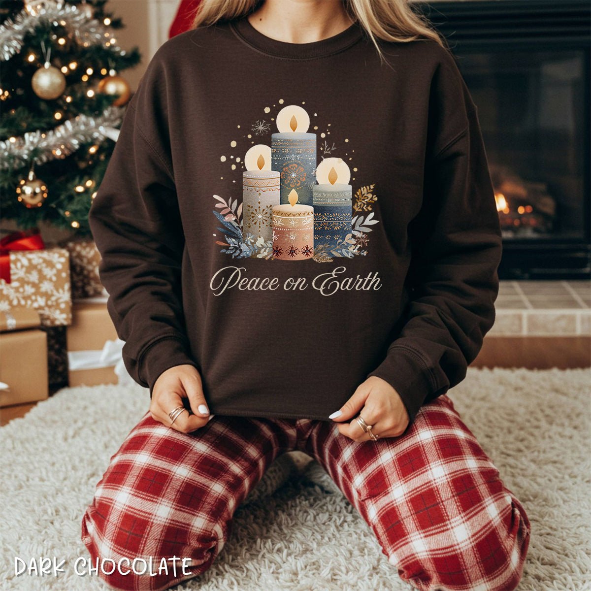 Peace on Earth Advent Candle Sweatshirt