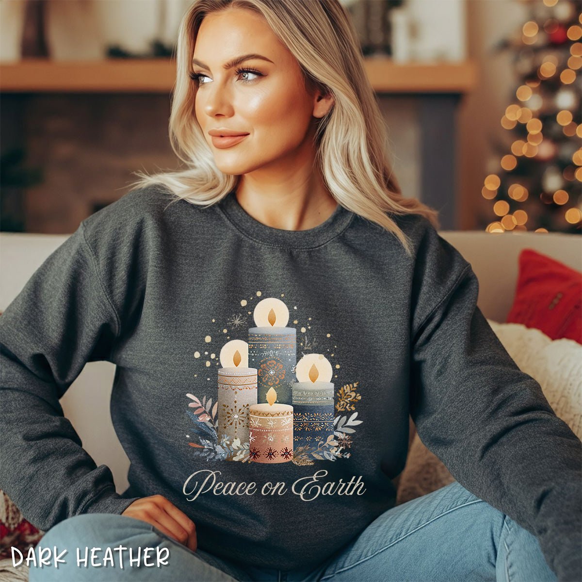 Peace on Earth Advent Candle Sweatshirt