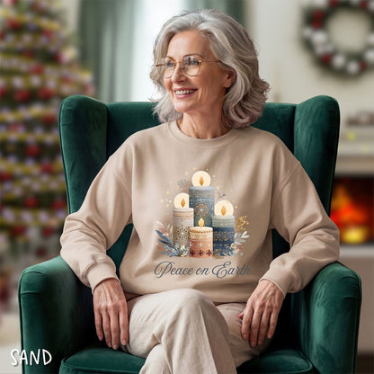 Peace on Earth Advent Candle Sweatshirt