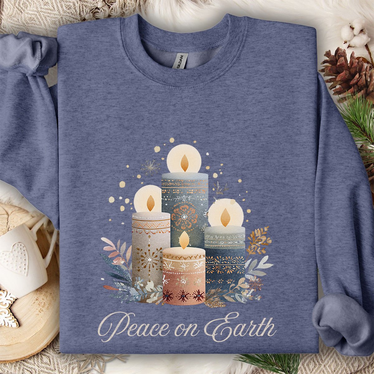 Peace on Earth Advent Candle Sweatshirt