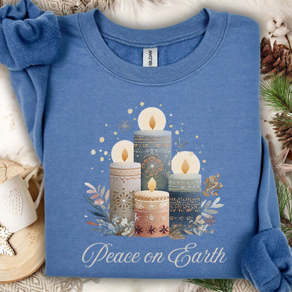 Peace on Earth Advent Candle Sweatshirt
