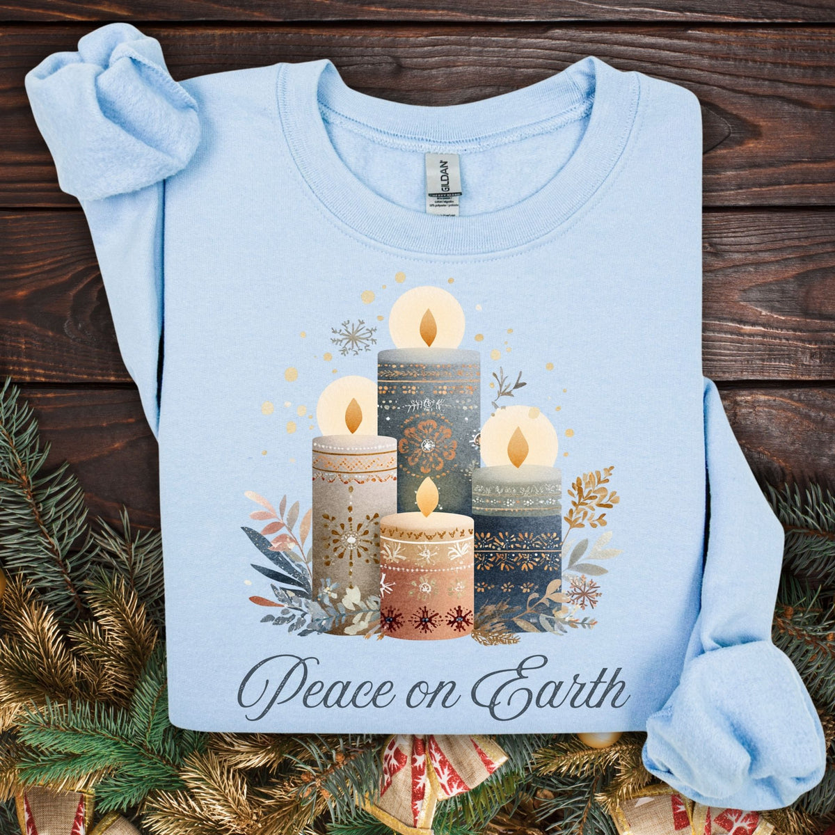 Peace on Earth Advent Candle Sweatshirt