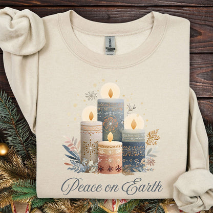 Peace on Earth Advent Candle Sweatshirt