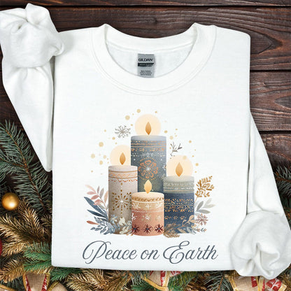 Peace on Earth Advent Candle Sweatshirt