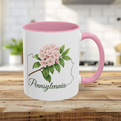 Pennsylvania State Flower Mug (11/15oz) - Mountain Laurel