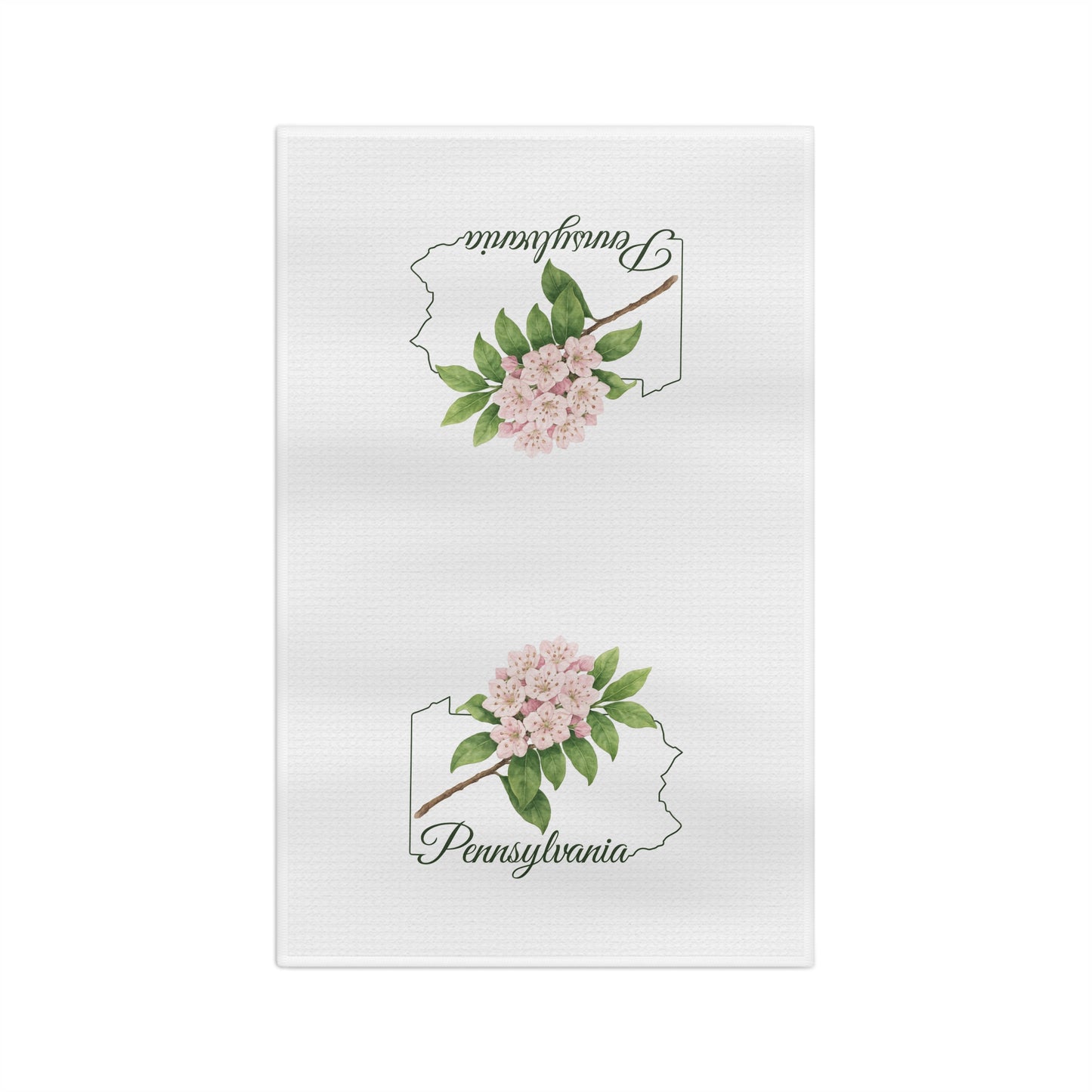 Pennsylvania State Flower Tea Towel – Mountain Laurel