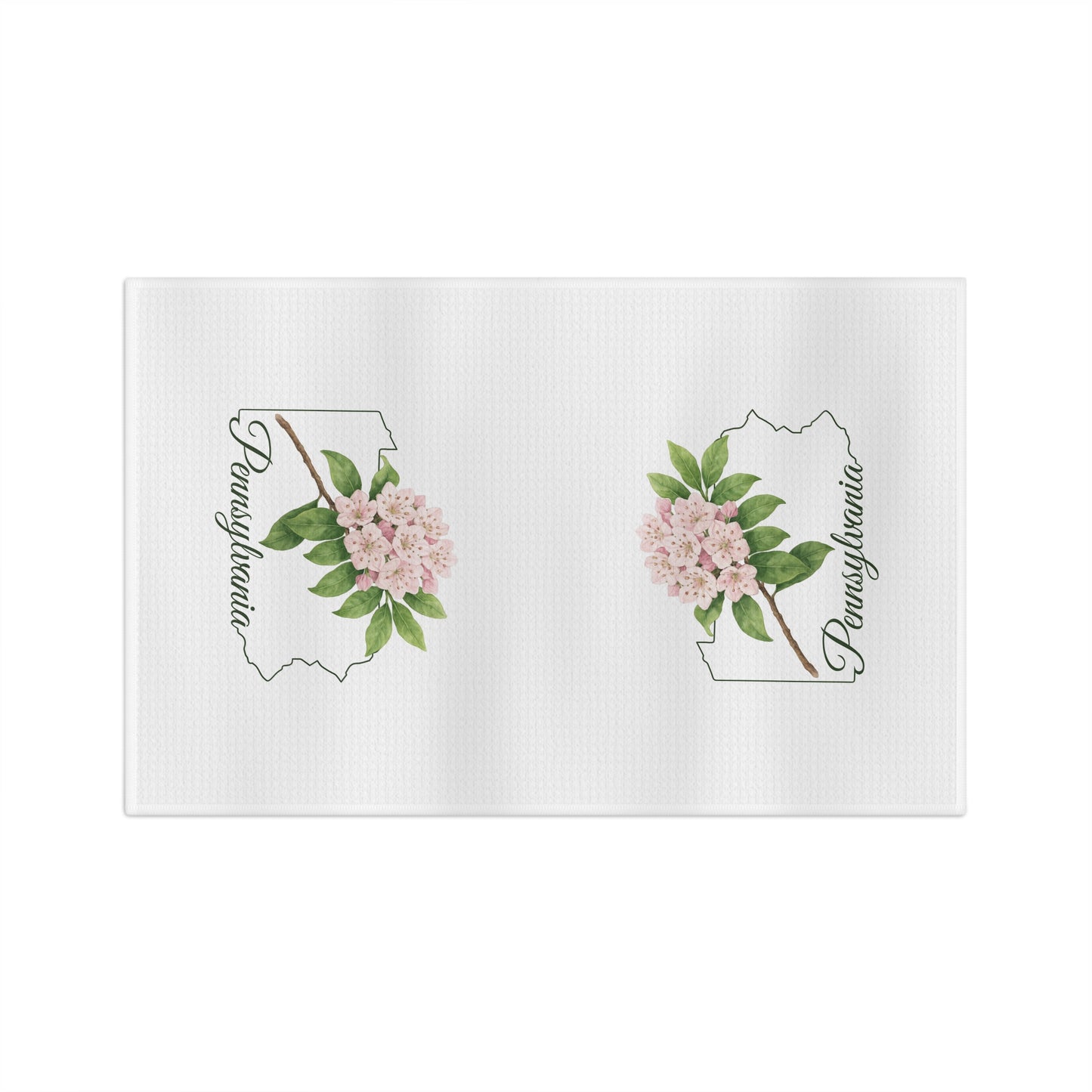 Pennsylvania State Flower Tea Towel – Mountain Laurel