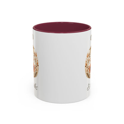 Personalizable Autumn Floral Pumpkin Mug (11/15oz)