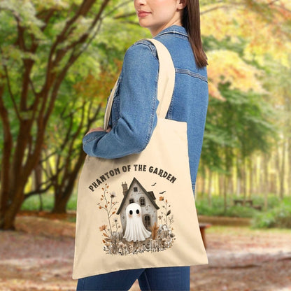 Phantom of the Garden Cute Ghost Tote Bag