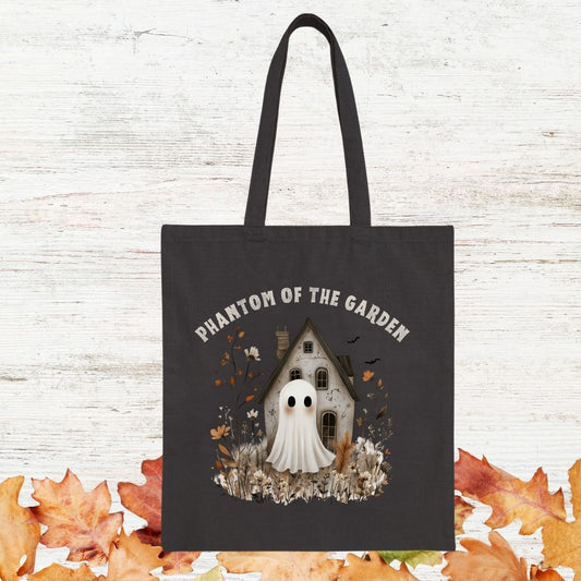 Phantom of the Garden Cute Ghost Tote Bag