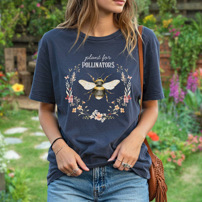 Plant for Pollinators Honey Bee T-Shirt