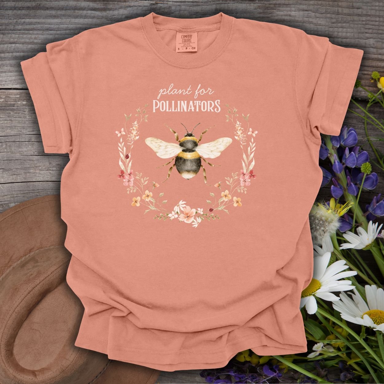 Plant for Pollinators Honey Bee T-Shirt