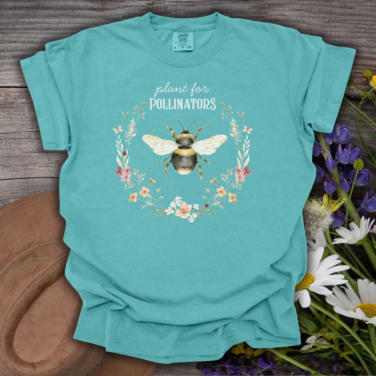 Plant for Pollinators Honey Bee T-Shirt
