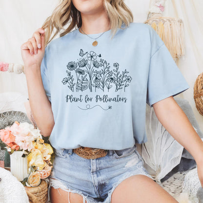 Plant for Pollinators with Wildflowers T-Shirt