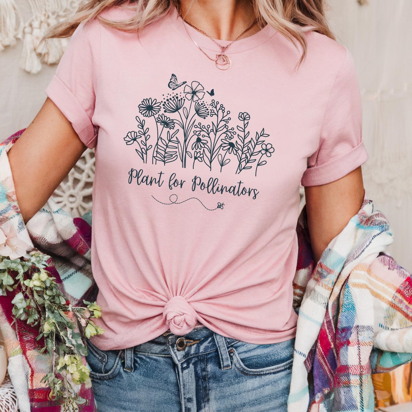 Plant for Pollinators with Wildflowers T-Shirt