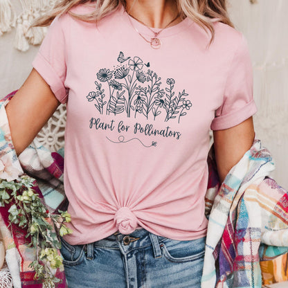 Plant for Pollinators with Wildflowers T-Shirt