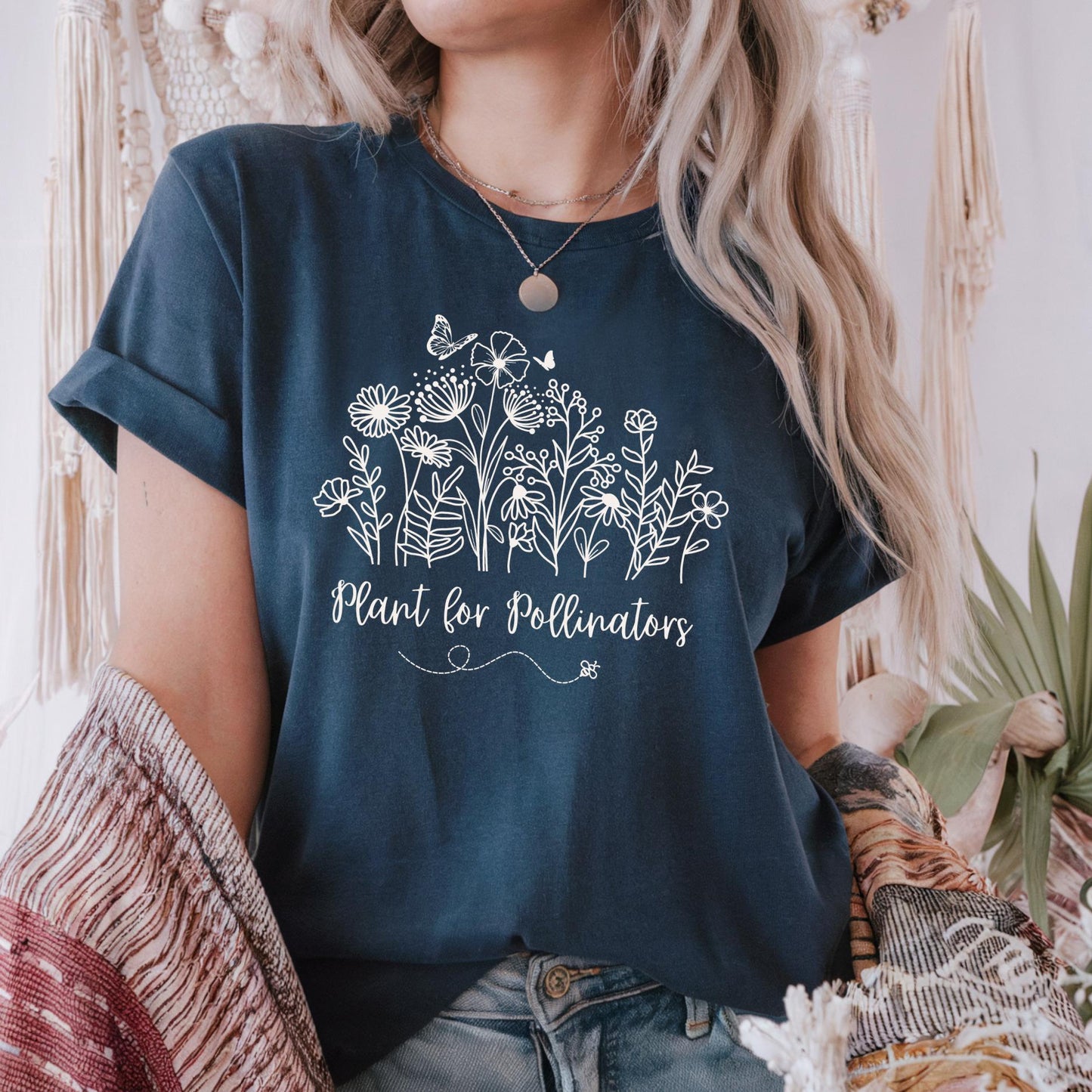 Plant for Pollinators with Wildflowers T-Shirt