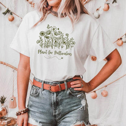 Plant for Pollinators with Wildflowers T-Shirt