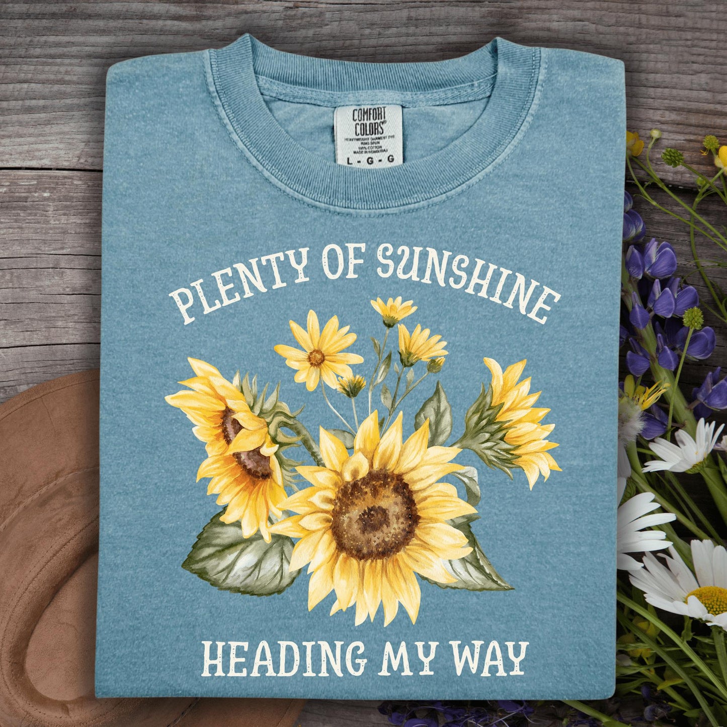 Wild Petal Threads T-Shirt S / ice blue Plenty of Sunshine T-Shirt