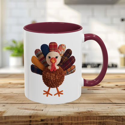 Preppy Patchwork Turkey Mug (11/15oz)