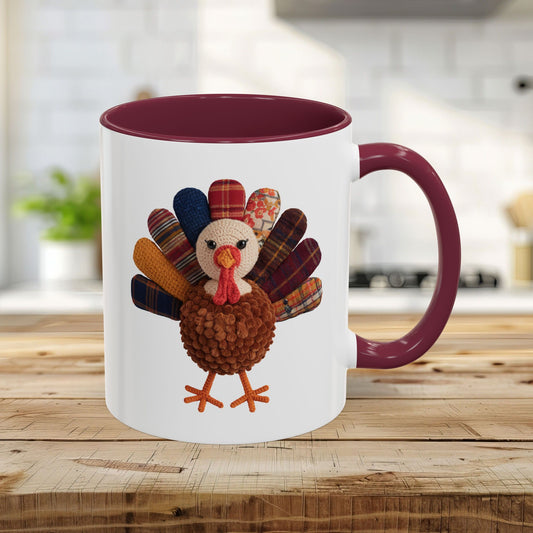 Preppy Patchwork Turkey Mug (11/15oz)