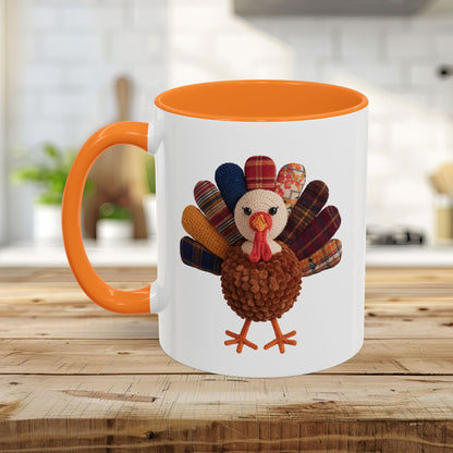 Preppy Patchwork Turkey Mug (11/15oz)