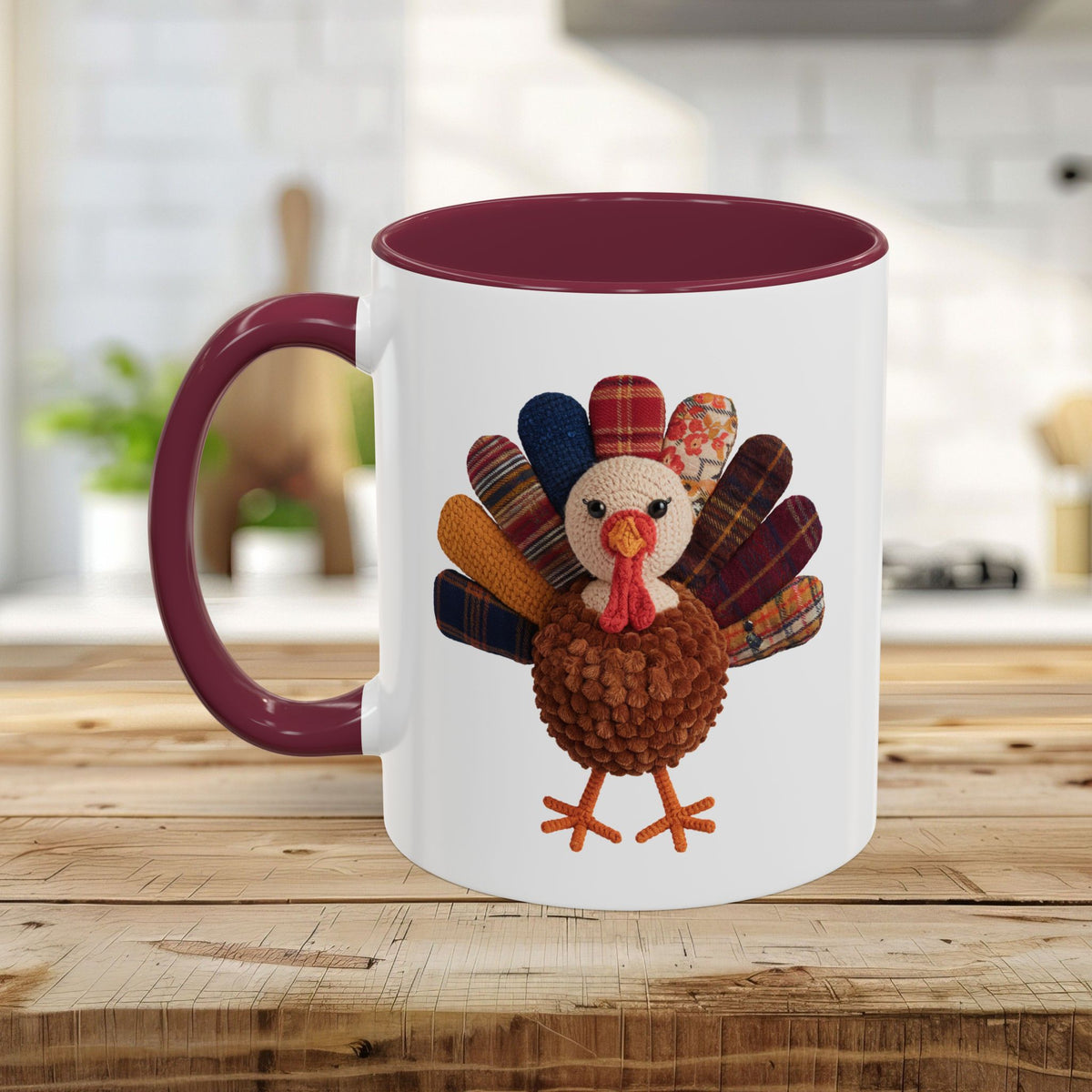 Preppy Patchwork Turkey Mug (11/15oz)