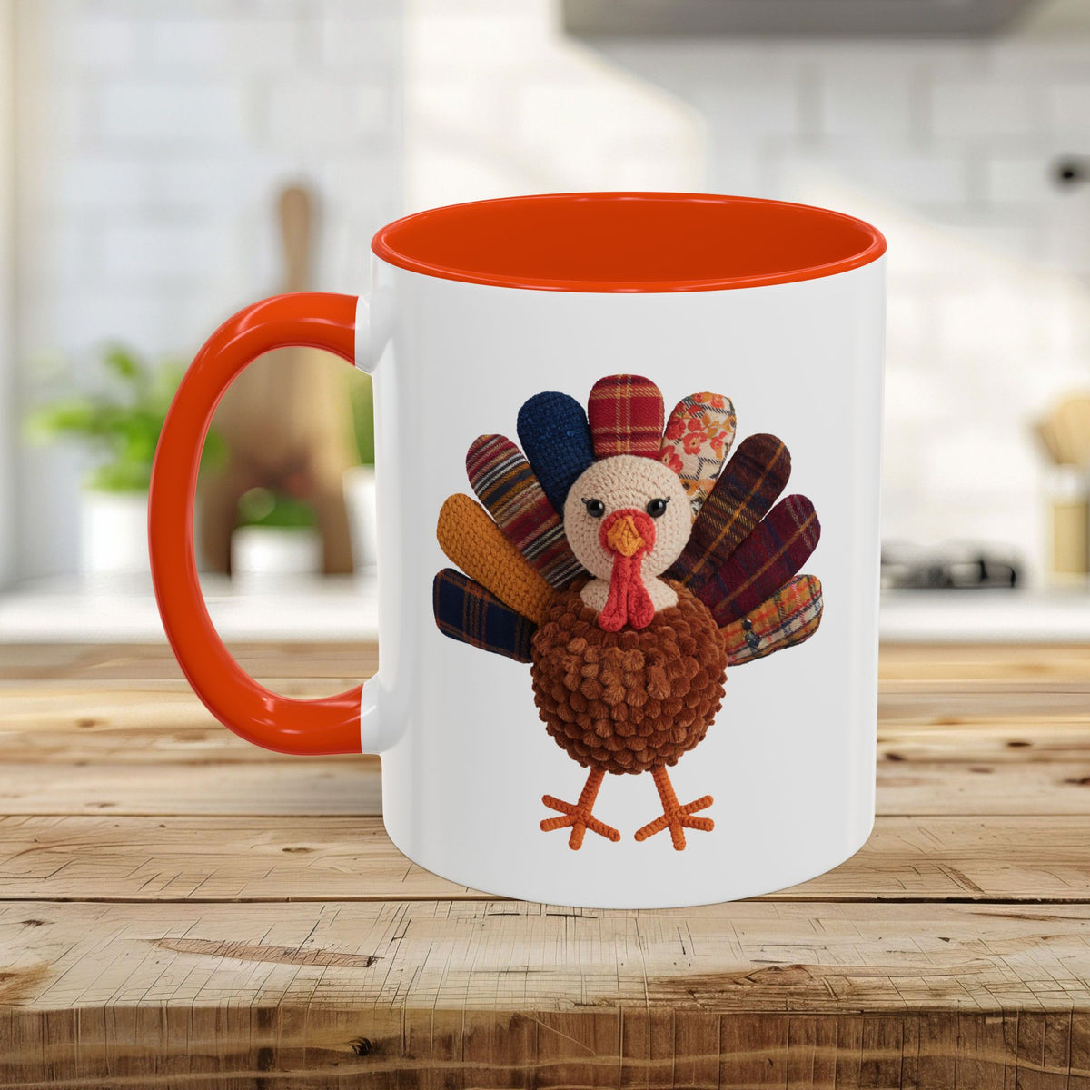Preppy Patchwork Turkey Mug (11/15oz)