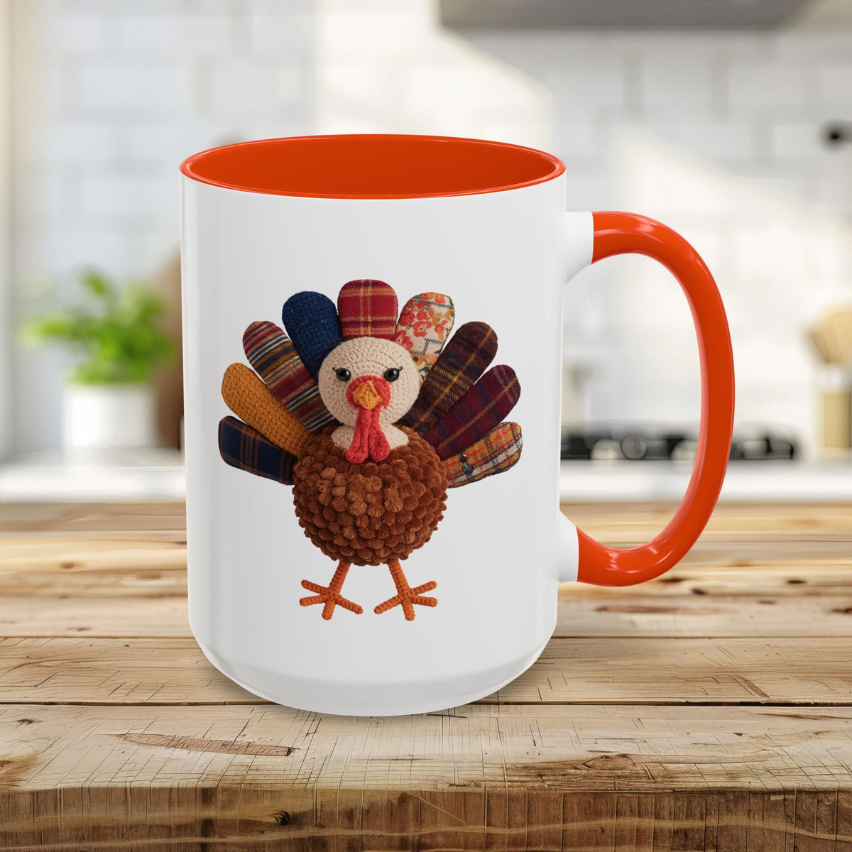 Preppy Patchwork Turkey Mug (11/15oz)