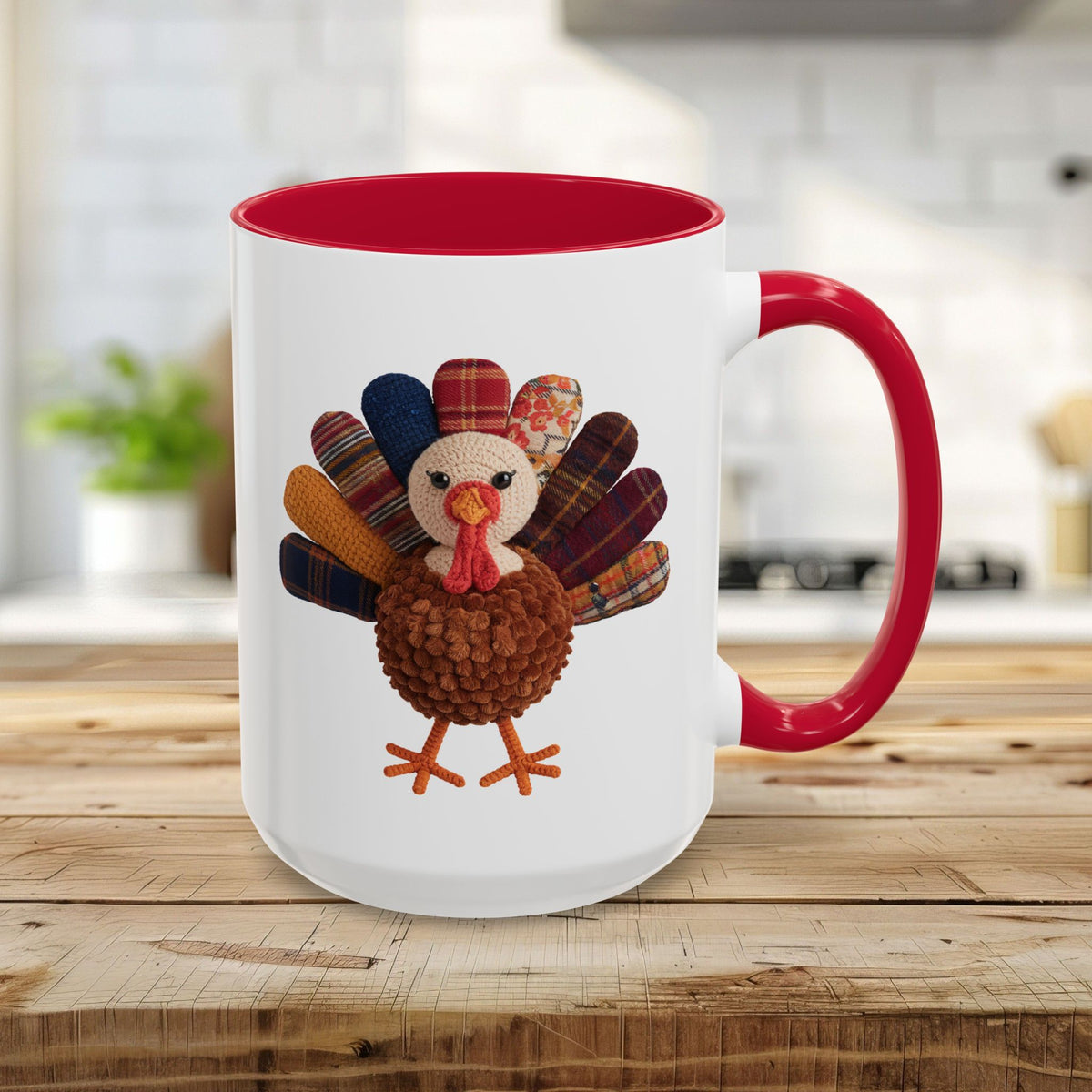 Preppy Patchwork Turkey Mug (11/15oz)