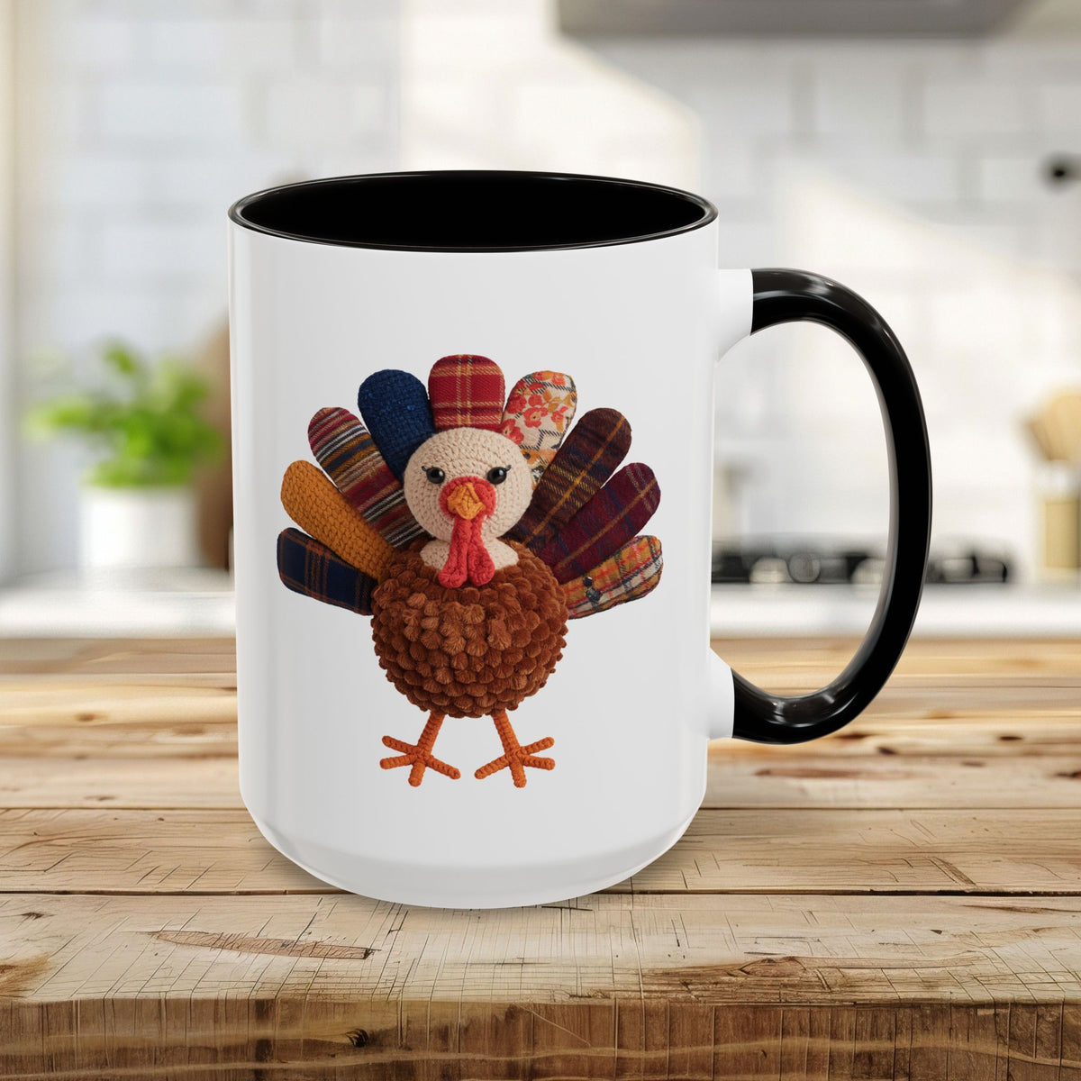 Preppy Patchwork Turkey Mug (11/15oz)